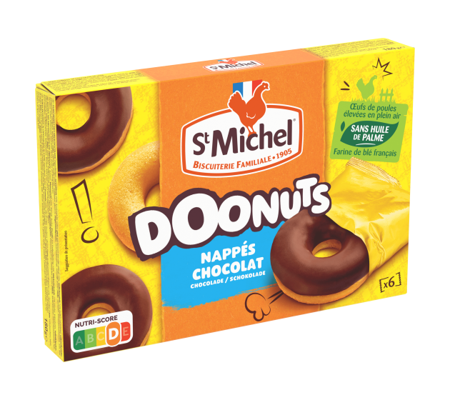 Doonuts nappés chocolat 180g - St Michel