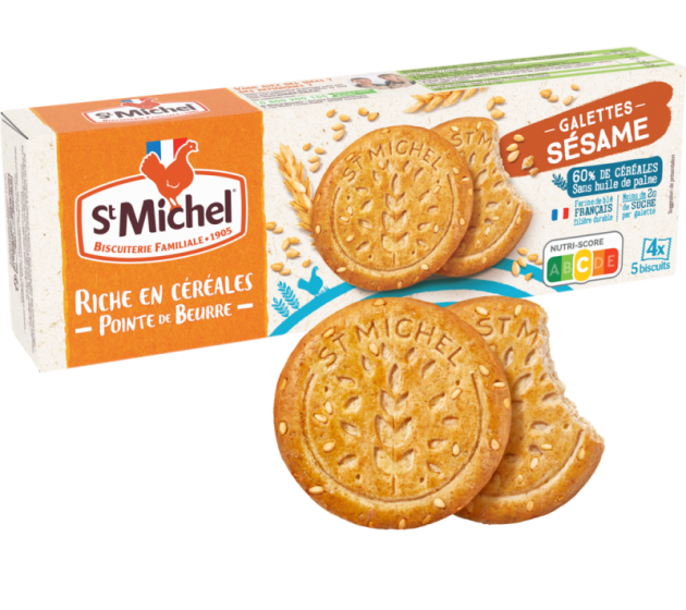 Galettes riches en céréales SESAME 142GR STM