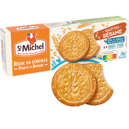 Galettes riches en céréales SESAME 142GR STM