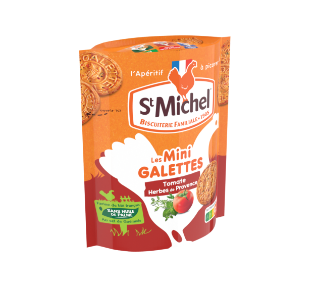 Mini Galettes tomate herbes de Provence 100g - St Michel