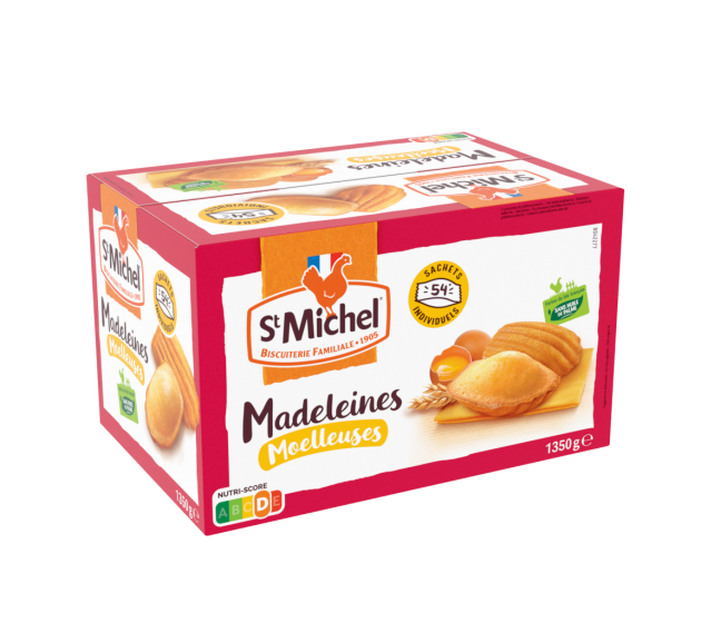 Madeleines moelleuses (x54) 1350g - St Michel