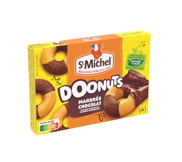 Doonuts marbrés chocolat 180g - St Michel